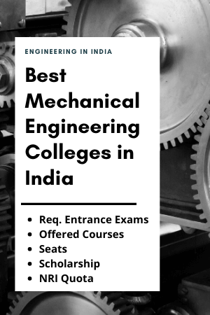 Best Mechanical Engineering Colleges in India