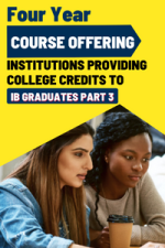 Institutions providing College Credits for IB Diploma 🤩🤩 || Part 3
