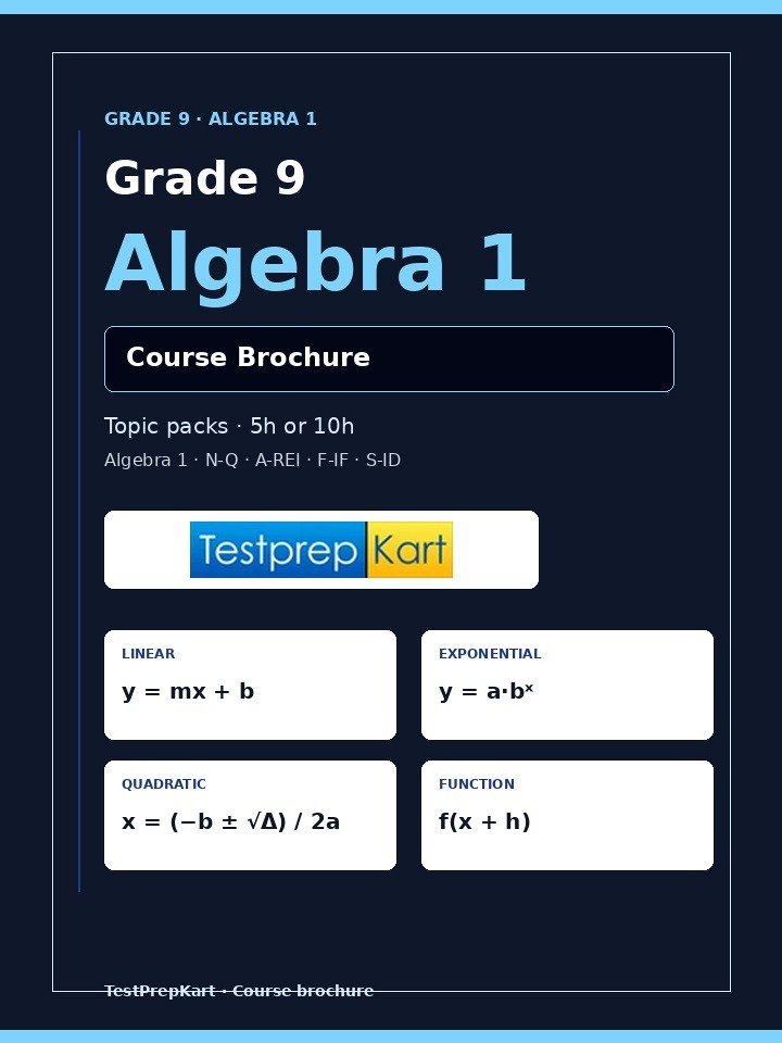 Grade 9 course brochure cover