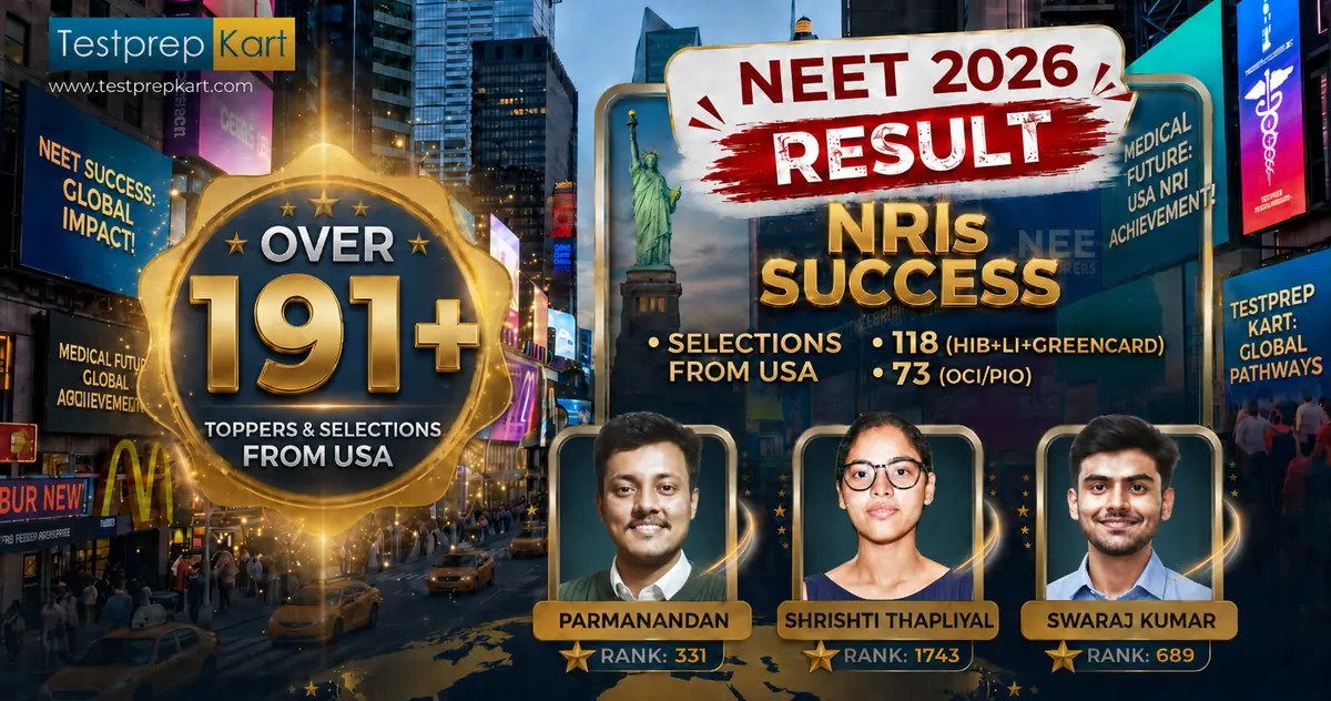 TestprepKart NEET 2026 Result — over 191 USA toppers and selections