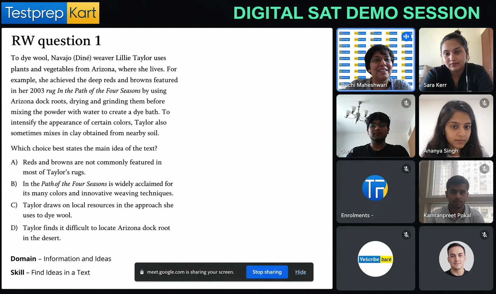 SAT group classes